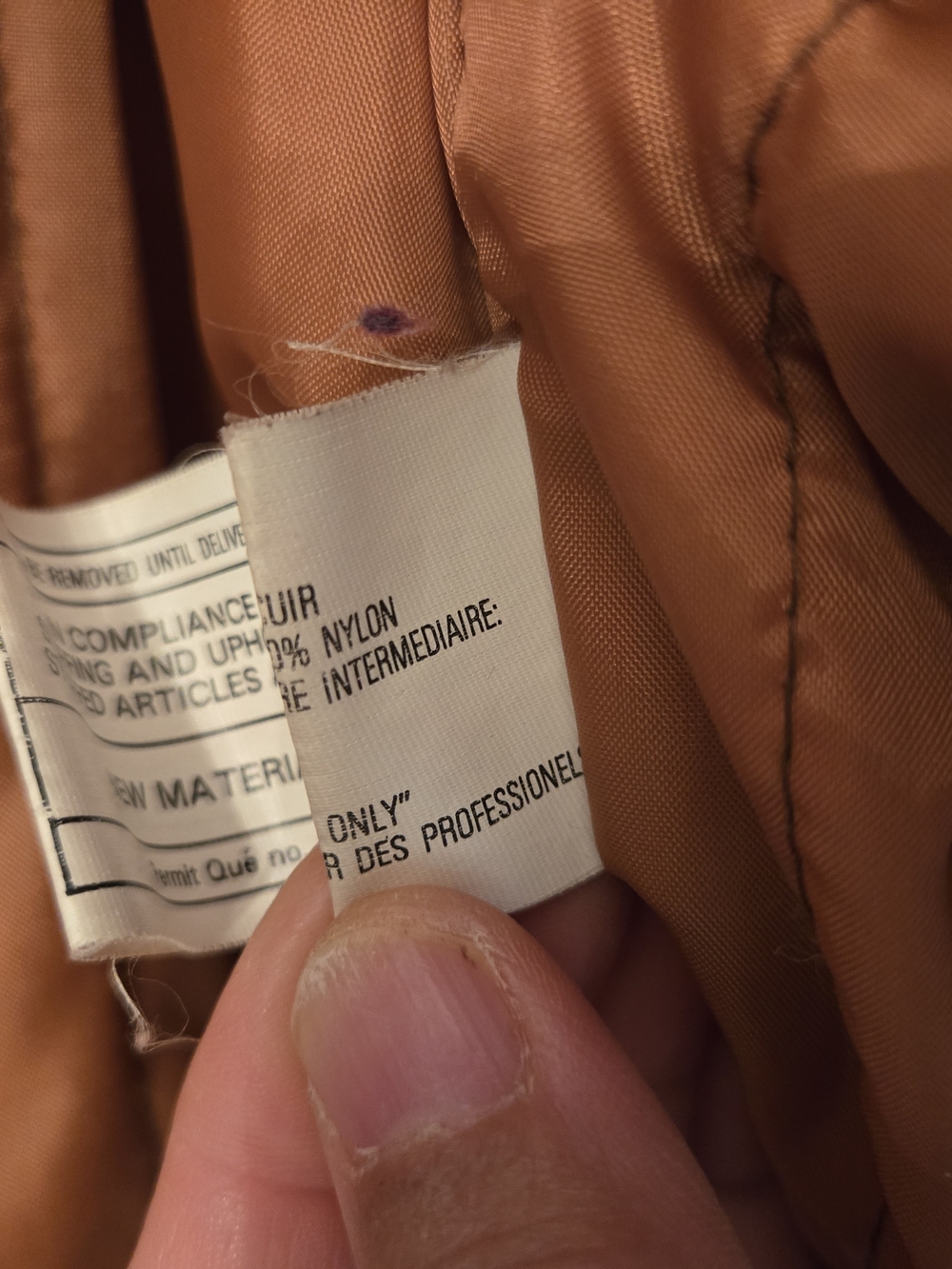 Vintage DJI Leather Bomber Jacket 80's - Picture 13 of 13